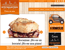 Tablet Screenshot of entrepuentesrestaurante.com